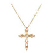 Round Diamond Cross Pendant (18)