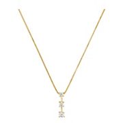 1/4 ct. t.w. Round Diamond Three-Stone Pendant (18)
