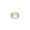 14k Two-Tone Gold Wedding Band (8mm)