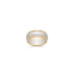 14k Two-Tone Gold Wedding Band (8mm)