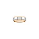 14k Two-Tone Gold Wedding Band (8mm)