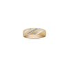 Round Diamond Wedding Band in Two-Tone Gold