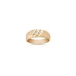 Round Diamond Wedding Band