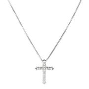 1/4 ct. t.w. Round Diamond Cross Pendant (18)