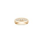 Round Diamond Wedding Band