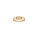 Round Diamond Wedding Band