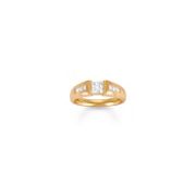 3/4 ct. t.w. Princess Cut Diamond Engagement Ring