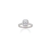 1 3/4 ct. t.w. Crisscut Emerald Cut and Round Diamond Engagement Ring
