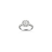 1 3/4 ct. t.w. Crisscut and Round Diamond Engagement Ring in Platinum by Christopher Designs