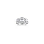 Vintage Three Stone Diamond Engagement Ring