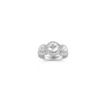 Vintage Three Stone Diamond Engagement Ring