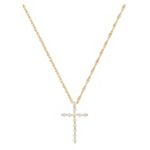 Round Diamond Cross Pendant (18 in.)