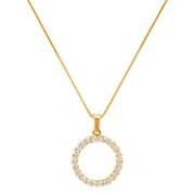 1/2 ct. t.w. Round Diamond Circle Pendant (18)