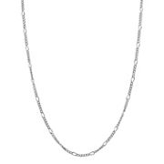 14k White Gold Figaro  Chain (18)