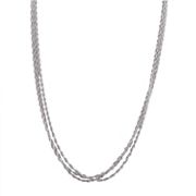 14k White Gold Three-Strand  Chain (18)