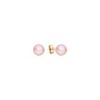 7mm Pink Cultured Freshwater Pearl Solitaire Earrings