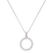 1/2 ct. t.w. Round Diamond Circle Pendant (18)