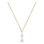 3/4 ct. t.w. Round Diamond Three-Stone Pendant (18)