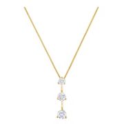1 1/3 ct. t.w. Round Diamond Three-Stone Pendant (18)