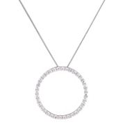1 ct. t.w. Round Diamond Circle Pendant (18)