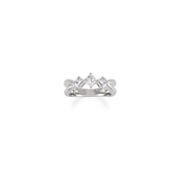 1/2 ct. t.w. Princess Cut Diamond Three-Stone Ring