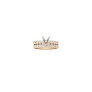 Unmounted 7/8 ct. t.w. Round Diamond Wedding Set