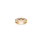 Round Diamond Wedding Set