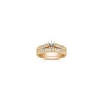 Round Diamond Wedding Set