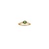 Round Green Sapphire and Diamond Ring