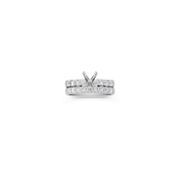 Unmounted 7/8 ct. t.w. Round Diamond Wedding Set