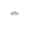 Round and Baguette Diamond Engagement Ring