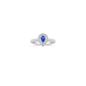 7/8 ct. t.w. Pear Shaped Kentucky Blue Sapphire and Diamond Ring