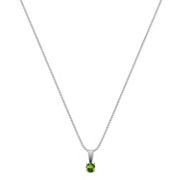 1/4 ct. t.w. Round Green Sapphire Pendant (18”)