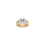 Three-Stone Diamond Wedding Set