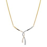 1/3 ct. t.w. Round Diamond Pendant (18) in Two-Tone Gold