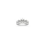 Three-Stone Baguette Diamond Wedding Set with Channel Setting