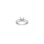 Three-Stone Emerald Cut Diamond Engagement Ring
