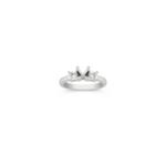 Three-Stone Princess Cut Diamond Engagement Ring