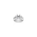 Round Diamond Wedding Set in Platinum