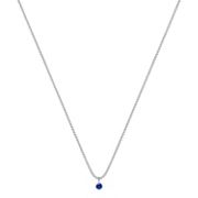 1/10 ct. Round Sapphire Pendant (18)