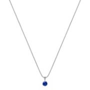 3/8 ct. Round Sapphire Pendant (18)