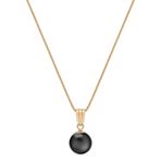 9mm Cultured Tahitian Pearl Pendant (18”)