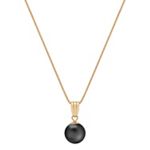 9mm Cultured Tahitian Pearl Pendant (18”)