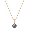 10mm Cultured Tahitian Pearl Pendant (18”)