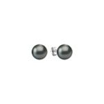 9mm Cultured Tahitian Pearl Solitaire Earrings