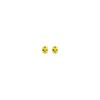 Oval Yellow Sapphire Solitaire Earrings