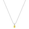 Oval Yellow Sapphire Pendant (18”)
