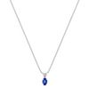 Oval Sapphire Pendant (18”)
