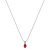 Oval Ruby Pendant (18”)