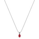 Oval Ruby Pendant (18”)